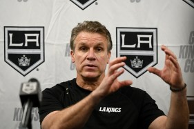 Hiller held his first practice as interim coach on Thursday as the Kings returned from their All-Star break – the first time the team had been together since Todd McLellan was fired last week.