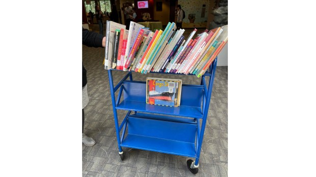 Books at the Huntington Beach Central Library being taken off the shelves for evaluation under a new resolution that calls for the library to not allow children "ready access" to books that contain any content of sexual nature. (Carol Daus)