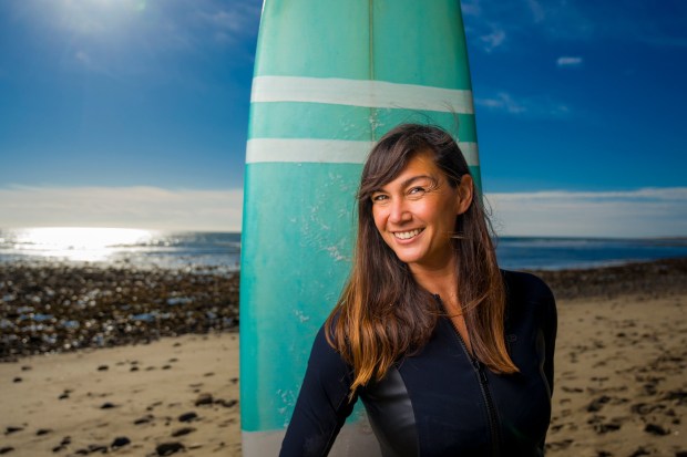 Laylan Connelly, the Register's long-time columnist and beach reporter reporter, picured at San Onofre State Beach in San Clemente on Thursday, March 9, 2023 will be inducted into the Surfing Hall of Fame later this year. (Photo by Leonard Ortiz, Orange County Register/SCNG)