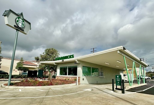 Starbucks moves into the old Alta Dena Express in Tustin. (Photo by Brock Keeling/SCNG)
