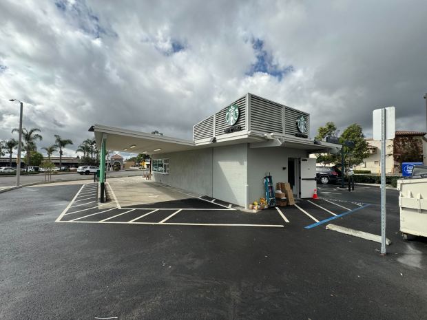 A new Starbucks will open at a former Alta Dena Dairy drive-through in Tustin on Thursday, Feb. 1, 2024. (Photo by Brock Keeling, Orange County Register/SCNG)