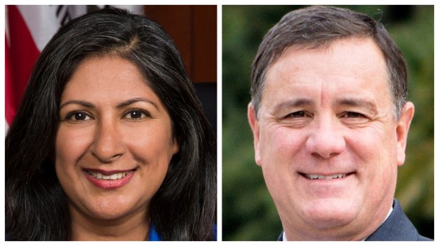 Irvine Mayor Farrah Khan and incumbent Supervisor Don Wagner are squaring off in the race for the District 3 seat on the OC Board of Supervisors. (Courtesy of the candidates)
