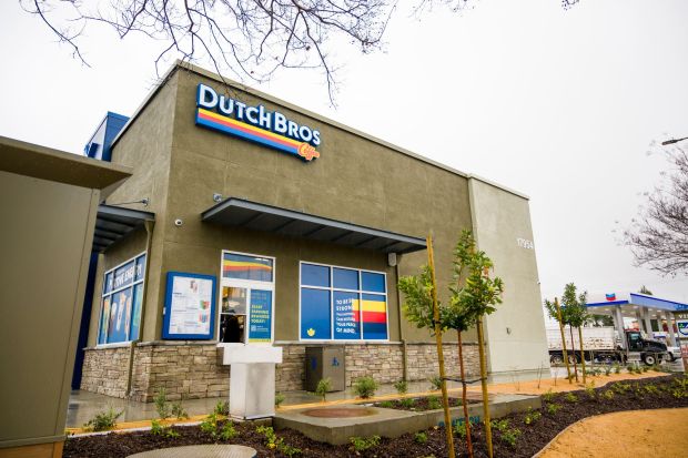 Orange Countyxe2x80x99s first Dutch Bros Coffee in Fountain Valley on Monday, Feb. 5, 2024. (Photo by Leonard Ortiz, Orange County Register/SCNG)