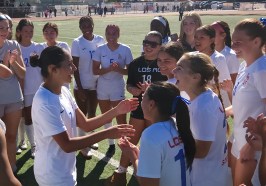 Viviana Zacarias scores the game’s only goal on a penalty kick early in the second half to help Los Alamitos make it a sweep of the two-leg series. 