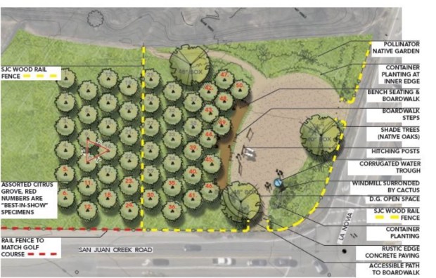 Rendering of future Windmill Park. (Courtesy of San Juan Capistrano)